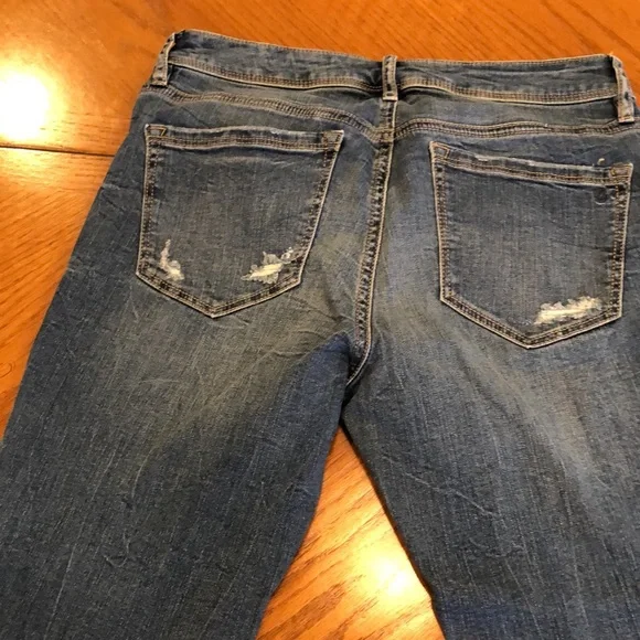 EUC American Rag distressed jeans juniors size 7 - Picture 5 of 8